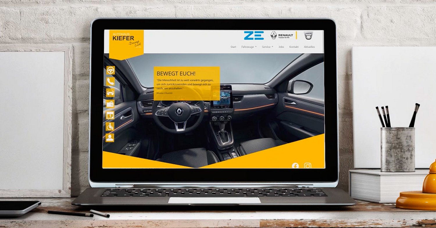 Die neue Website vom Autohaus Kiefer in Greven jetzt online.